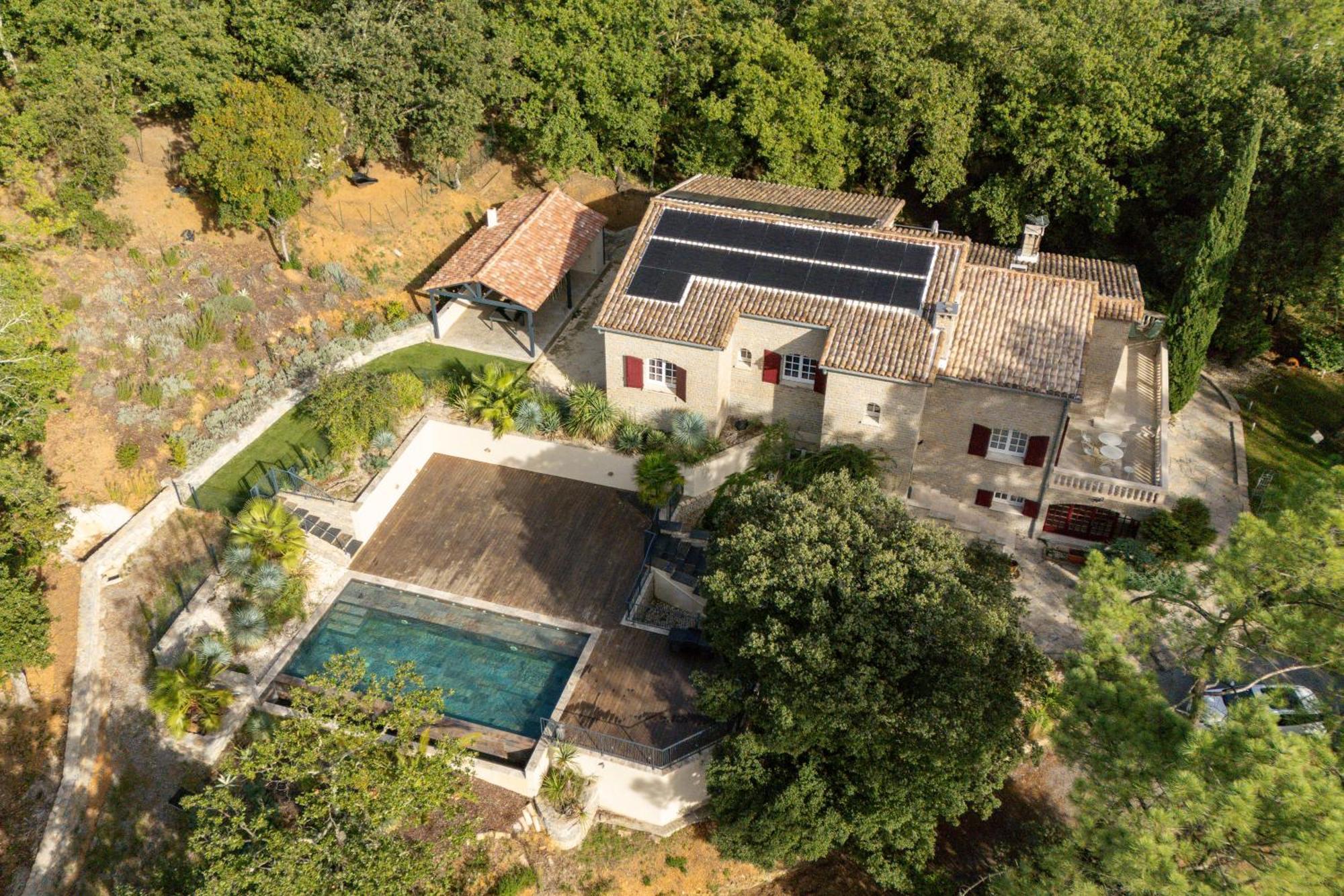 "Les Hauts Du Marquet" - Meuble De Tourisme 5 Etoiles - Gite De Groupe 15 Personnes En Cevennes - Piscine A Debordement - Balneo - Sauna - Nature Saint Jean du Pin Dış mekan fotoğraf
